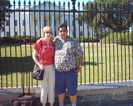 in front of the White House