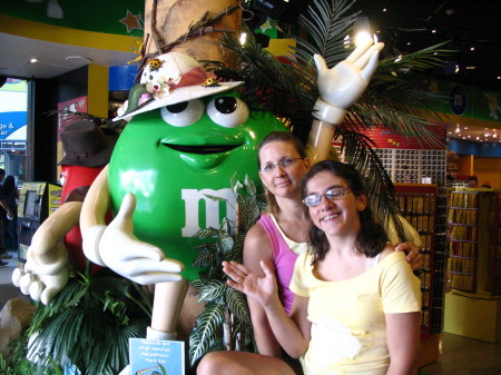 Katie and I at the M&M store in Vegas