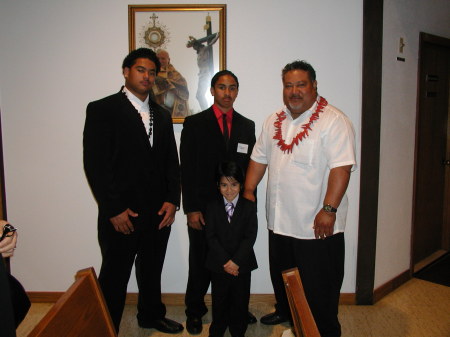 Tupou, Tupou, & Tupou, & young son Daniel