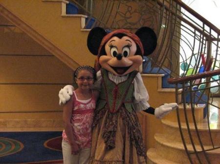 Bailee and Minnie...Disney Cruise