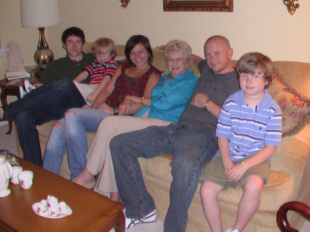 My mother & her five grandchildren.