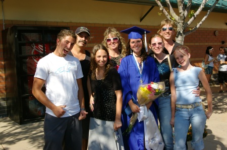 Kristi's graduation with the family