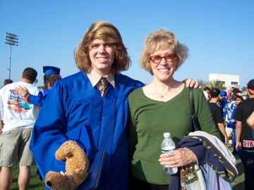 Carol Williams with son 2007