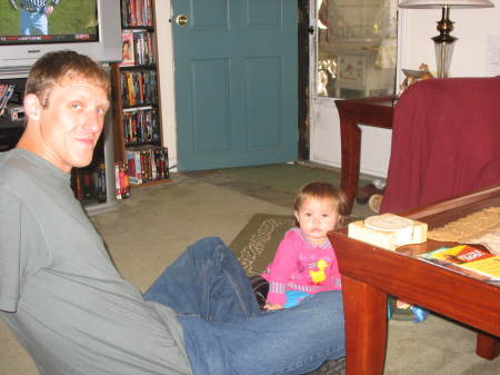 My oldest Son & Grand daughter