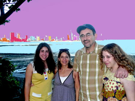 Our family at Casco Viejo, Panama City 2008