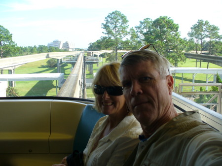 Disney World monorail with Gloria