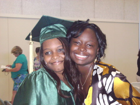 Shalayne and Jamilah at Shalayne's graduation