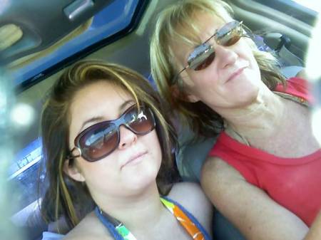 my daughter and me going to beach