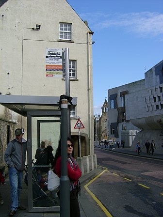 Wating and waiting for the bus - Edinburgh.