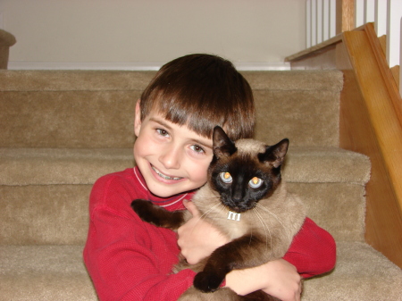 Blake and our cat Melady