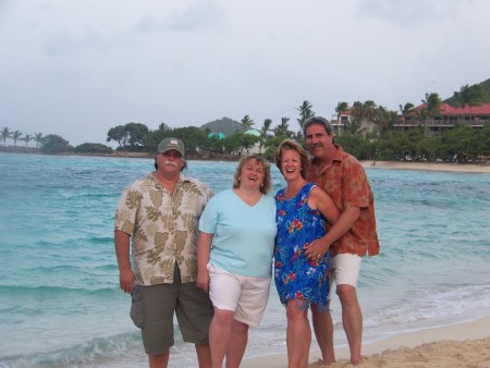 Lisa, Tom, Gary and I in St. Thomas