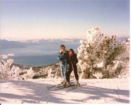 Tom & I skiing Heavenly Tahoe