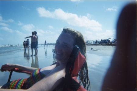 Me at the coast at Surfside, TX