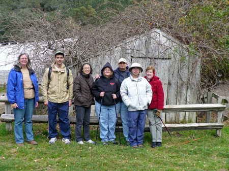 Hiking with friends at Quail Hollow 2009