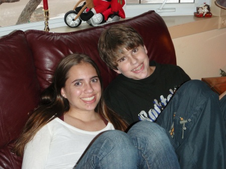 Katie and Hayden Christmas 07'