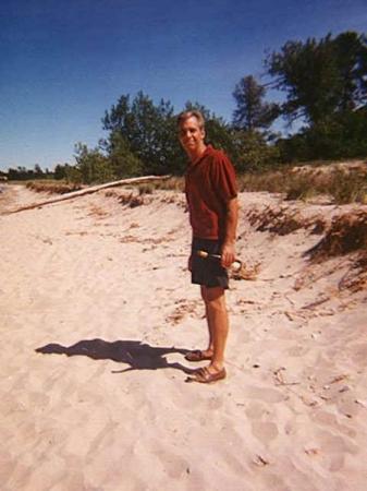 Me at the beach in Petoskey