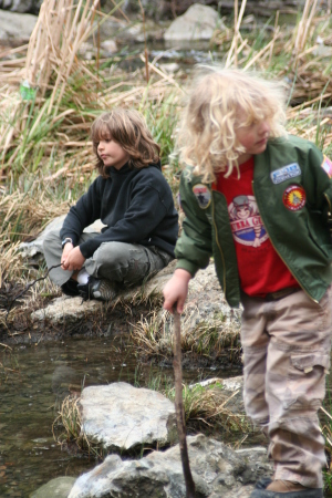 the boys on hike