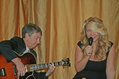 My daughter sings with me on guitar