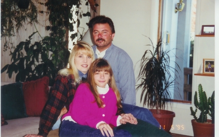 Lauren, Randy, and Melissa in 1995.