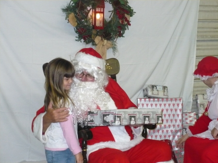 Gracie and Santa Fire Dept. Christmas 2008