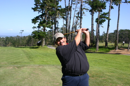 On the 1st tee at spyglass 2008