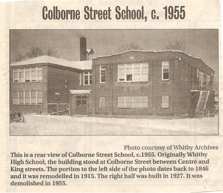 Whitby High School - Colborne St. School