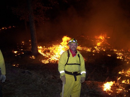me on a forest fire outside of roanoke va