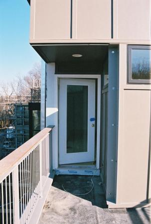 Door to Master Bedroom from Roof Deck