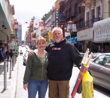 My wife and I in Chinatown