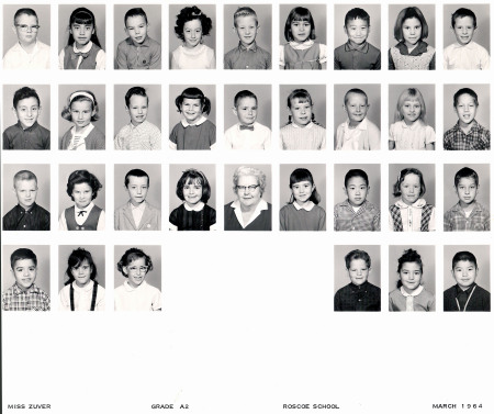 Roscoe Elementary, Second Grade, 1964