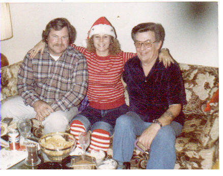 Doug and my dad.  Christmas, 1986