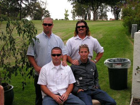 Sons Chad, Charlie, Kevin and Cody