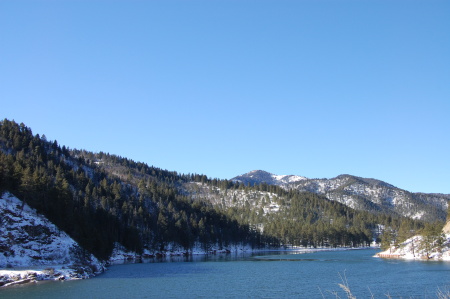 snow fall at Bonita Lake