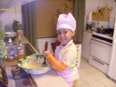 Kayla cooking