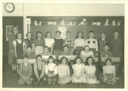Evans Center Red-Brick School 1952
