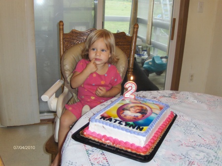 katlynn on 2nd birthday july 2nd 2010