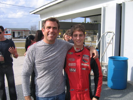 Me and Grand Am GT driver Dion Von Moltke.