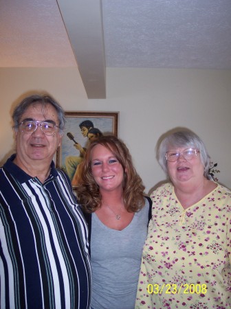Stephanie with grandpa and me