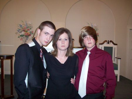 Me and my boys at James' funeral