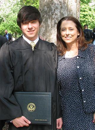 My son's college graduation May 2008