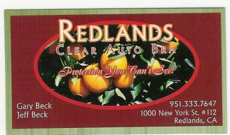 redlands clear auto bra