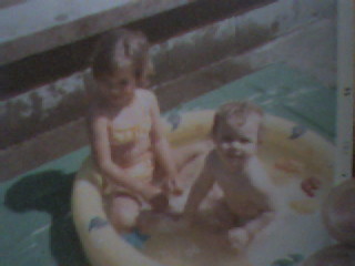 Me swimming with Pammy