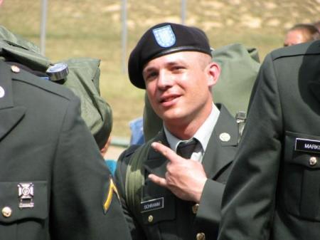 my brother graduating from basic training