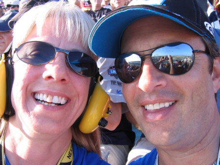 My woman and me at a Nascar race last year