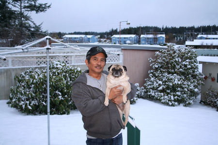 First snowfall in Oak Harbor 2008