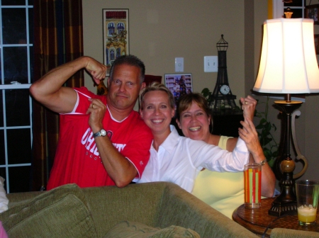 Ron, Vicky and Sandy goofing off