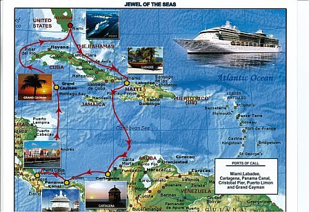 Jewel of the Seas Route