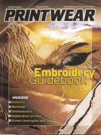 Printwear Magazine Cover November 2007