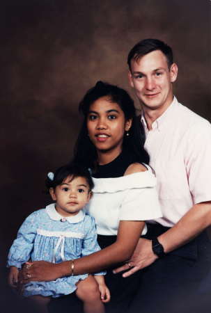 With Wife and First Child