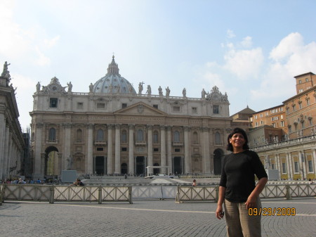 Me in front of the Vatican